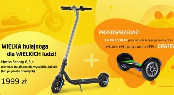 Motus Scooty 8,5+, czyli hulajnoga dla atlety – nareszcie!